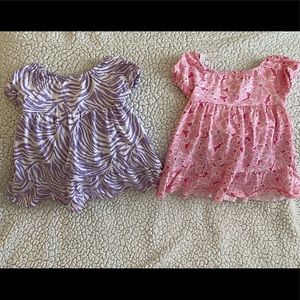 NWT 2 baby dress sets with matching bottoms